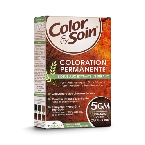 3 CHENES COLOR & SOIN COLORATION CHATAIN CLAIR CAPPUCCINO 5GM