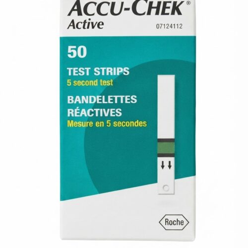 Boîte de 50 bandelettes Accu-Chek Active pour mesure de la glycémie