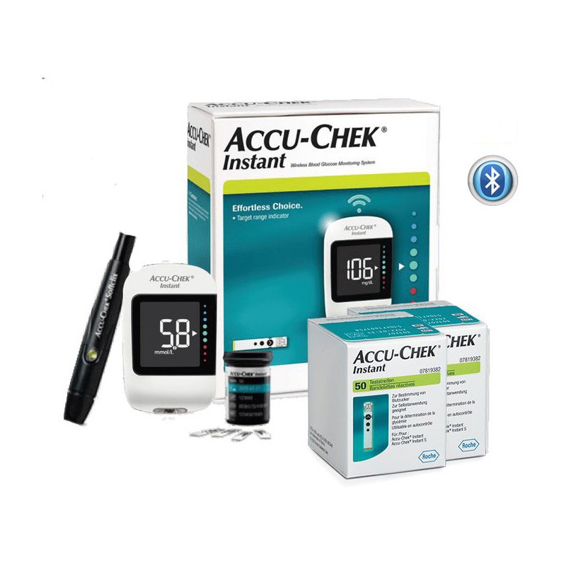 COFFRET ACCU-CHEK INSTANT (GLUCOMETRE+110 BANDELETTES)