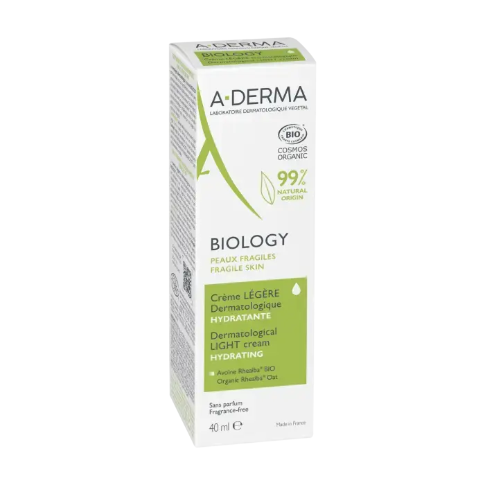 A-DERMA BIOLOGY CREME LEGERE HYDRATANTE PEAUX FRAGILE 40ML – Image 2