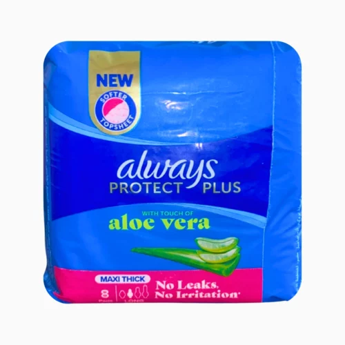 ALWAYS PROTECT PLUS ALOE VERA 8 SERVIETTES