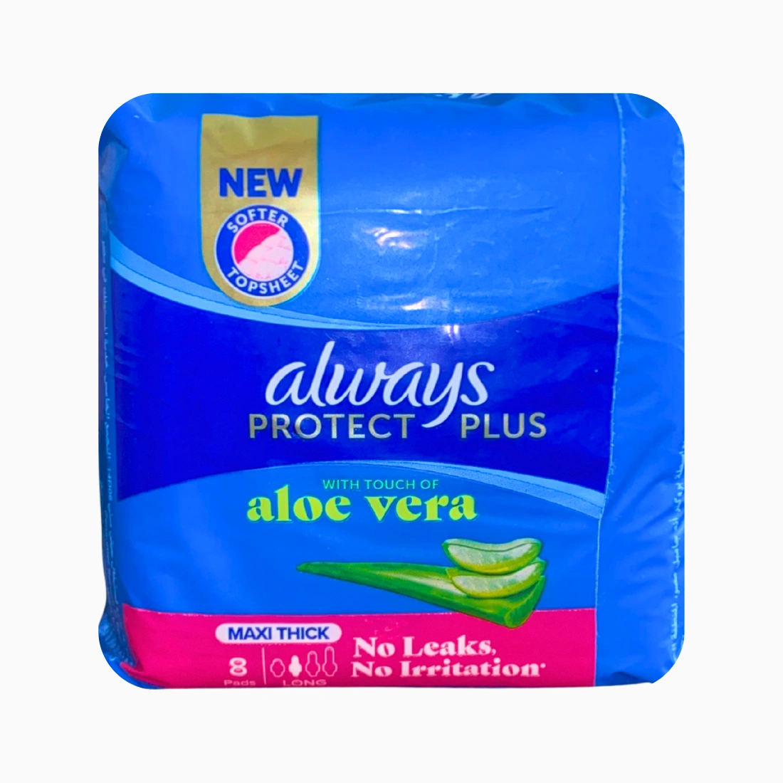 ALWAYS PROTECT PLUS ALOE VERA 8 SERVIETTES