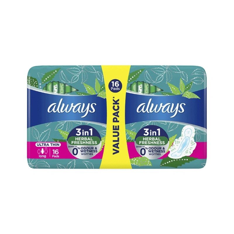 ALWAYS ULTRA THIN LONG 3EN1 16 PADS