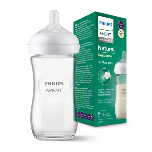 Avent—Biberon Natural Response en Verre 1M+ 240ml SCY933/01