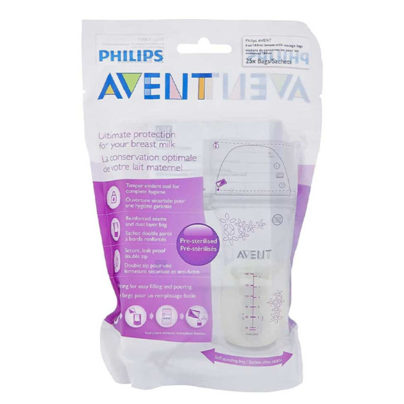 Avent—Philips Sac de Conservation du Lait Maternel 25 Piéces