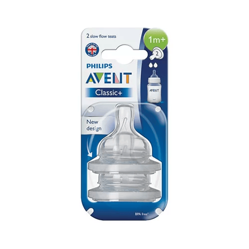 Avent—Tétine Anti-Colique 1Mois+ Débit 2*2 Piéces SCF632/27