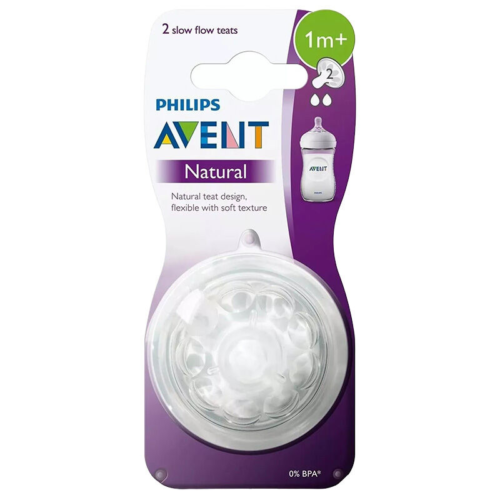 Avent—Tétine Natural 2 Piéces 1M+ Réf SCF042/27