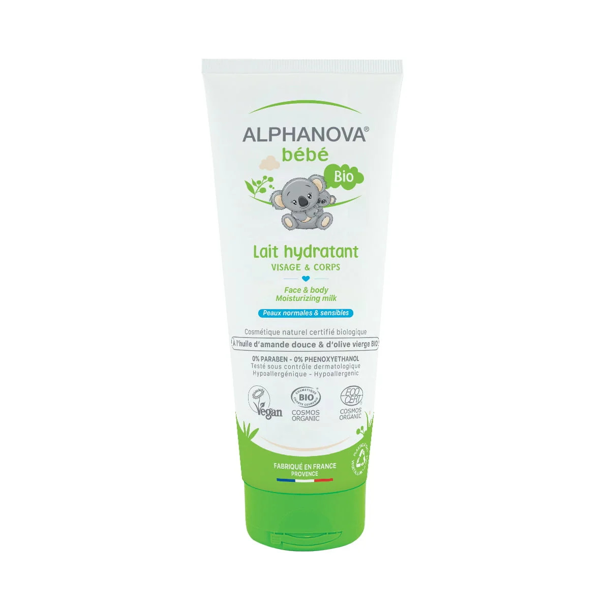 ALPHANOVA BÉBÉ Lait Hydratant Bébé Certifié Bio Visage & Corps