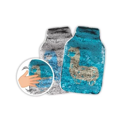 Shoop's Bouillotte Bébé Réversible Lama Paillete 2L