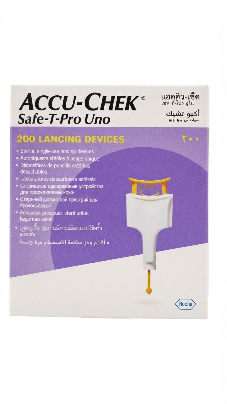 Accu-Chek — Safe-T Pro Uno Lancettes Stériles Intégrées 28G 1,5mm