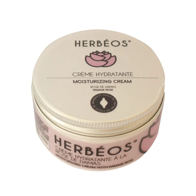 HERBÉOS Crème Hydratante Corps & Mains & Pieds À La Rose De Damas 100 ml