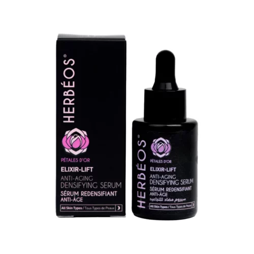 HERBÉOS Elixir Lift – Sérum Redensifiant Anti-Âge Pétales d'Or 30 ml