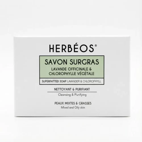 HERBÉOS Savon Surgras Nettoyant Purifiant Peaux Mixtes à Grasses 100 gr