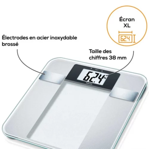 BEURER BG 13 PESE PERSONNE IMPEDANCEMETRE POUR GRAISSES
