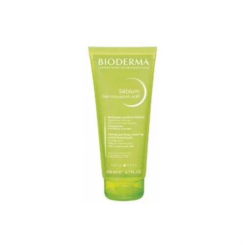 BIODERMA SEBIUM GEL MOUSSANT ACTIF 200ML PEAUX GRASSES A TENDANCE ACNEIQUE