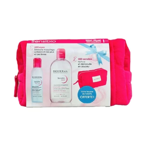 BIODERMA SENSIBIO TROUSSE RITUEL DEMAQUILLANT (SENSIBIO H2O MICELLAIRE 250ML+H2O EYE 125ML)