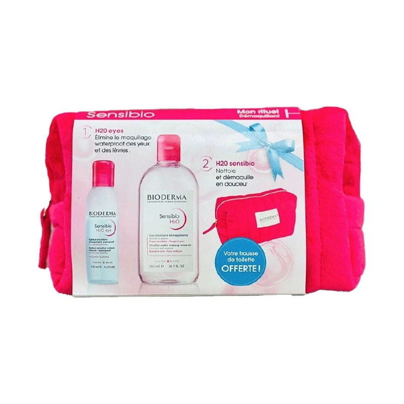 BIODERMA SENSIBIO TROUSSE RITUEL DEMAQUILLANT (SENSIBIO H2O MICELLAIRE 250ML+H2O EYE 125ML)