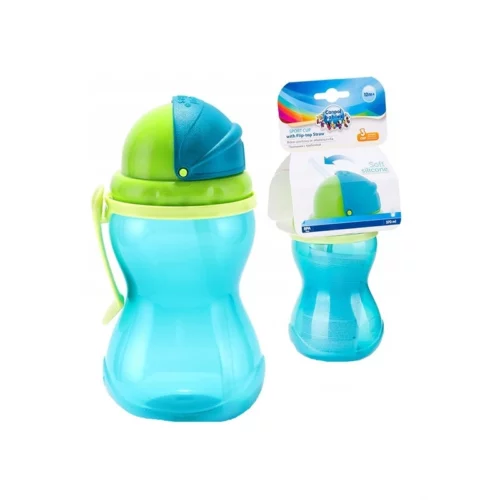 CANPOL BABIES SPORT CUP WITH FLIP TOP STRAW 12M+ 370ML