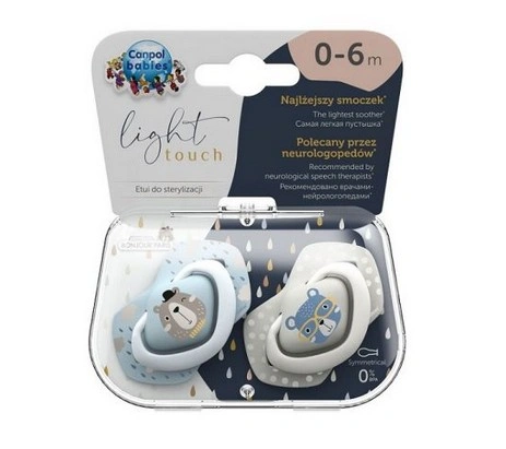 CANPOL BABIES 2 SUCETTES UNIVERSELLES 0-6M BONJOUR PARIS 22/647