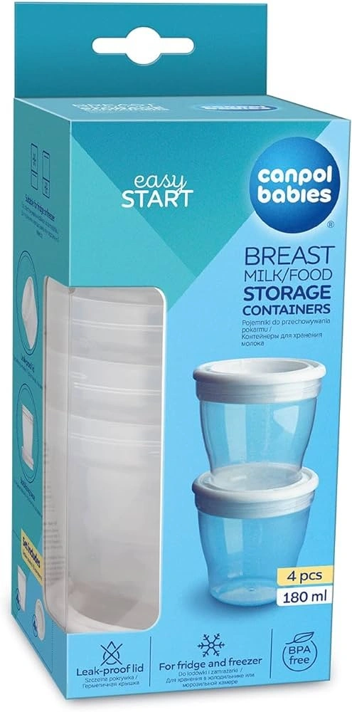 CANPOL BABIES POTS DE CONSERVATION 4 PCS 180ML 12/204