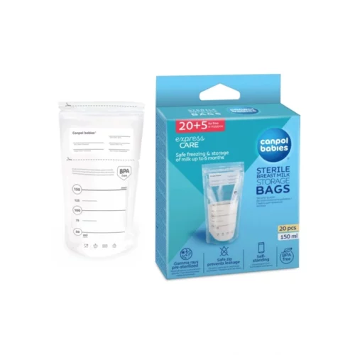 CANPOL BABIES SACS DE CONSERVATION DU LAIT MATERNEL 25PCS,150ML 70/001