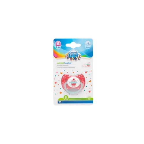 CANPOL SUCETTE SYMETRIQUE SILICONE CUPCAKE-ROSE