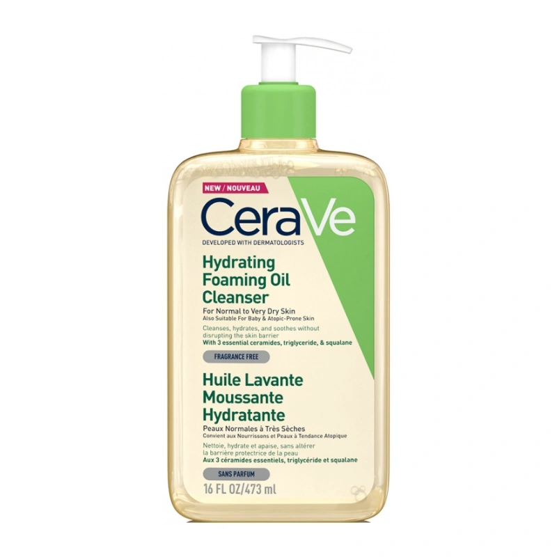 CERAVE HUILE LAVANTE MOUSSANTE HYDRATANTE 473 ML