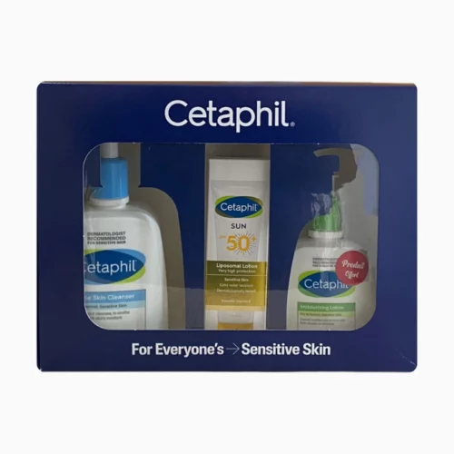 CETAPHIL COFFRET LOTION NETTOYANTE 500ML+SUN LIPOSOMAL LOTION SPF50+ 100ML+LOTION HYDRATANTE 236 ML (OFFERT)