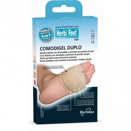HERBI FEET COUSSINET DOUBLE PROTECTION METATARSIENNE ET D'HALLUX VALGUS