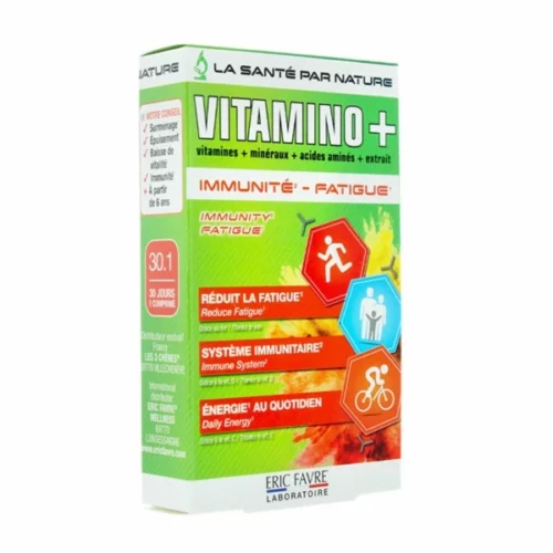 ERIC FAVRE VITAMINO+ IMMUNITE ET FATIGUE 30 COMPRIMES