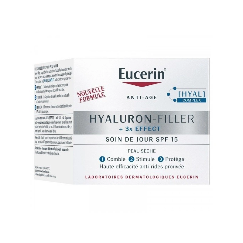 EUCERIN HYALURON FILLER SOIN DE JOUR ANTI AGE SPF15 PEAU SECHE 50ML