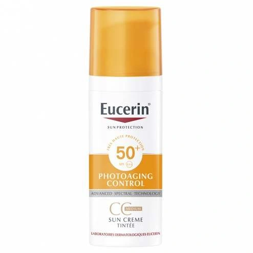 EUCERIN SUN PHOTOAGING CONTROL GEL CREME TEINTE MEDIUM SPF50+ 50ML