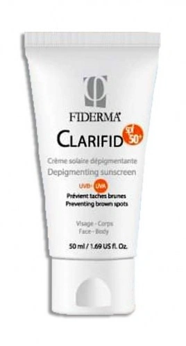 FIDERMA CLARIFID CREME DEPIGMENTANTE SOLAIRE SPF50+ 50ML