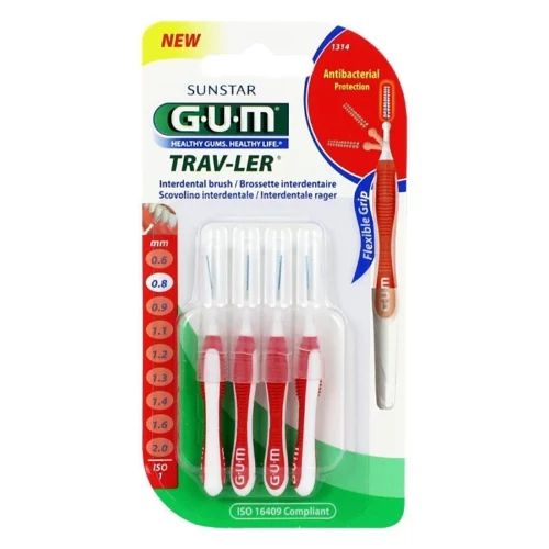 GUM BROSSETTE TRAVLER CYLINDRIQUE 0,8 MM (1314)