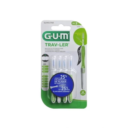 GUM BROSSETTES TRAVELER ULTRA FINE CONIQUE B/4 (1414)