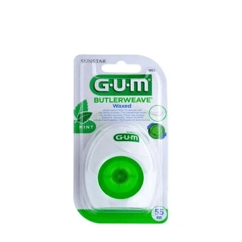 GUM FILS DENTAIRES PLATS CIRE MENTHOLE 55M 1855