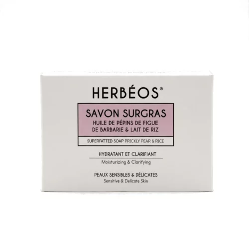 HERBÉOS Savon Surgras Nettoyant Hydratant Peaux Sensibles 100 gr