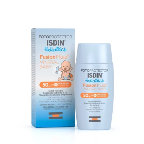 ISDIN Pédiatrics PHOTOPROTECTION ECRAN SOLAIRE FUSION FLUID MINERAL BABY SPF50+ 50ML