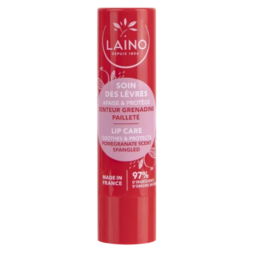 LAINO Soin des lèvres pailleté – senteur Grenadine 4G