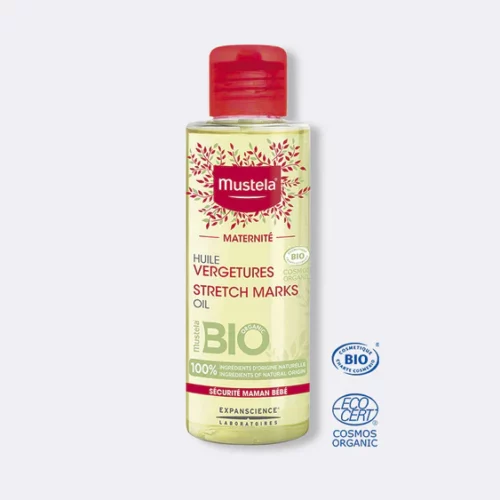 MUSTELA Huile vergetures certifiée Bio 105 ml
