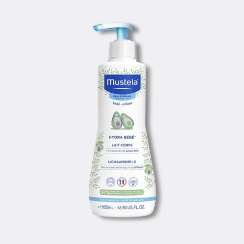 MUSTELA Lait corps Hydra Bébé, à l'avocat Bio PEAU NORMALE 300ML