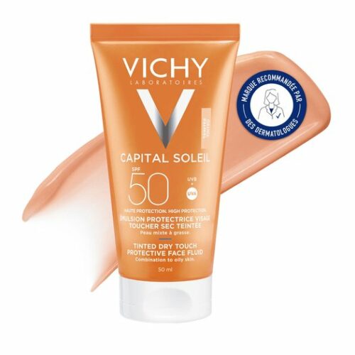 VICHY CAPITAL SOLEIL EMULSION TOUCHER SEC TEINTEE SPF50 50ML