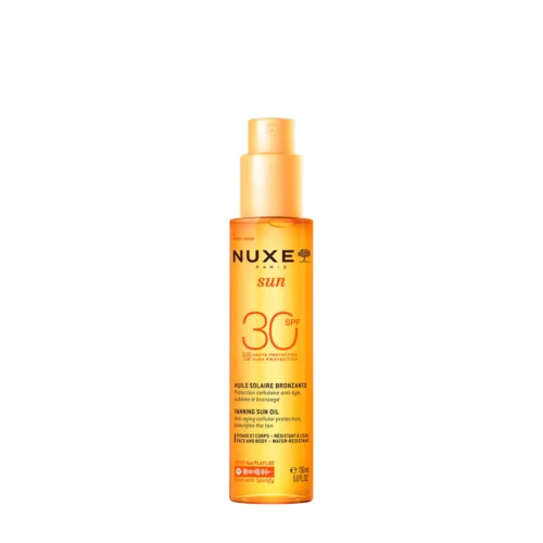 NUXE SUN Huile Solaire Bronzante Haute Protection SPF30 visage et corps 150ML