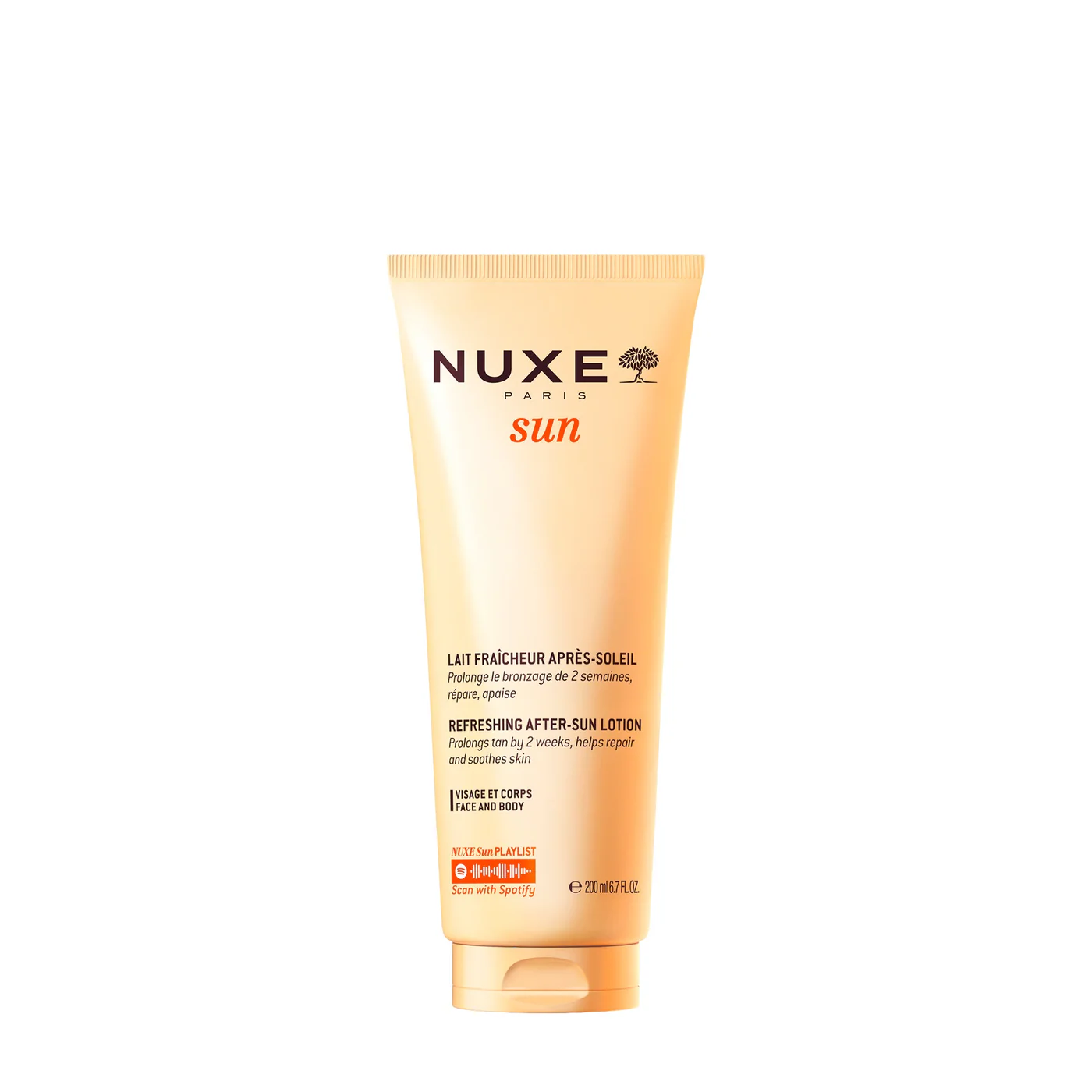 NUXE SUN Lait Fraicheur Après-Soleil visage et corps 200 ml - Formule Originale