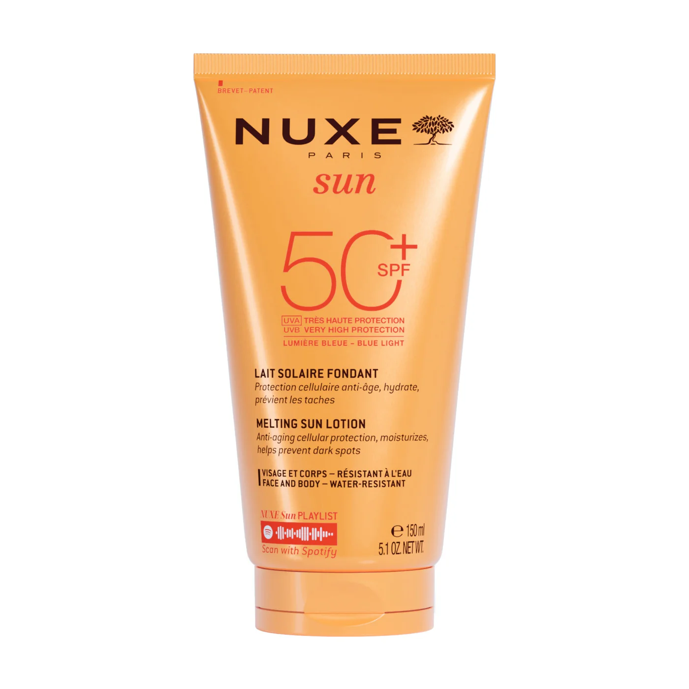 NUXE SUN Lait Solaire Fondant Très Haute Protection SPF50+ 150ML