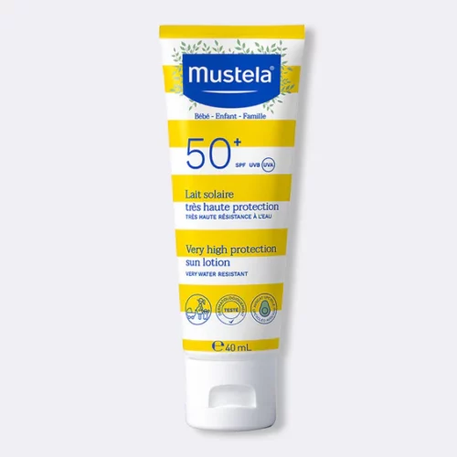 MUSTELA Lait solaire très haute protection SPF50+