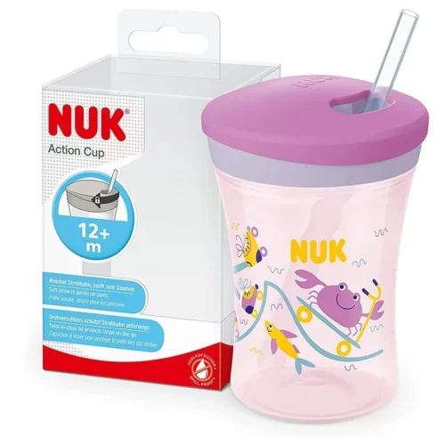 NUK ACTION CUP AVEC PAILLE 230ML 12M+