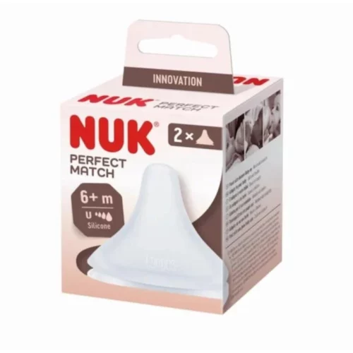 NUK PERFECT MATCH 2 TETINE EN SILICONE SOUPLE TAILLE UNIVERSELLE 6M+