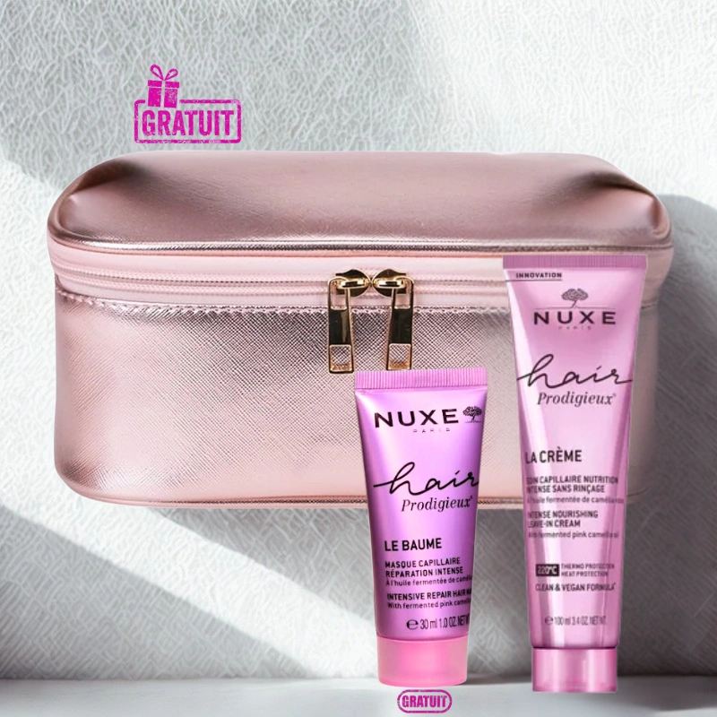 NUXE HAIR PRODIGIEUX LA CREME NUTRITION INTENSE 100ML+LE BAUME CAPILLAIRE 30ML (OFFERT)+TROUSSE (OFFERT)