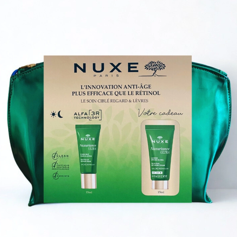 NUXE NUXURIANCE ULTRA Le Soin Ciblé Regard et Lèvres 15ML+LA CREME ANTI AGE GLOBAL 15ML(OFFERT)
